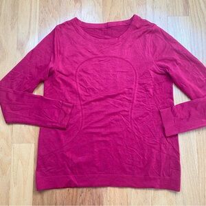 Lululemon Women's Pink Swiftly Tech Long Sleeve Shirt - Size 6